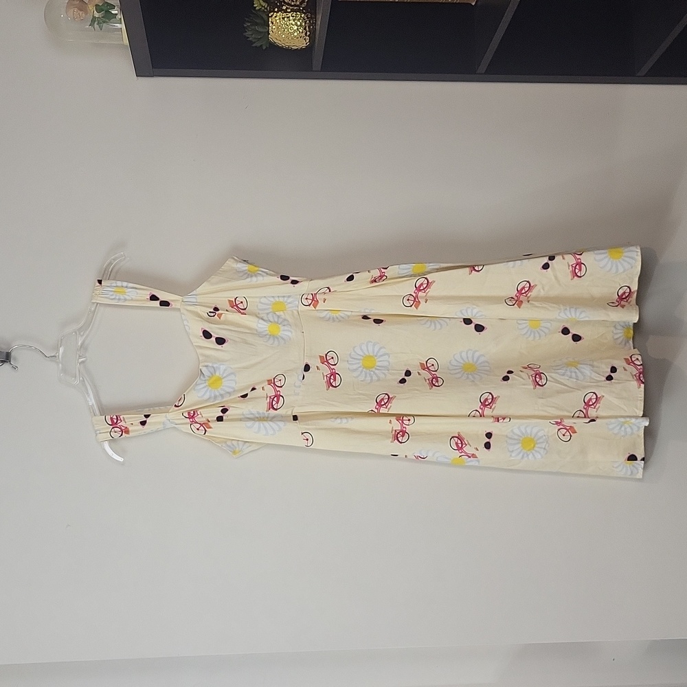 HEARTS & ROSES Yellow Sunnyside Lane Retro Swing Sundress
